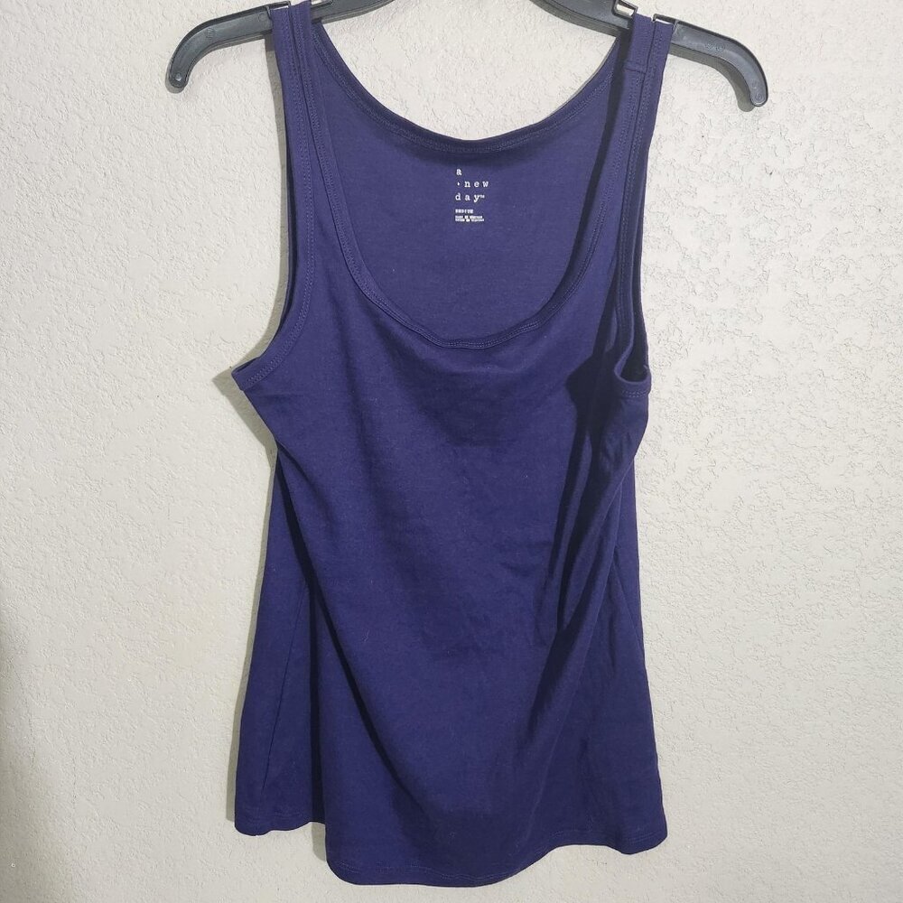A New Day Tank Top Medium Purple Sleeveless